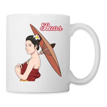 Laos Laote Laoten Mädchen Kleid Lao I Geschenk - Tasse - Weiß - Rechts