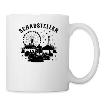 Schausteller Jahrmarkt Volksfest Rummelplatz - Tasse - Weiß - Rechts