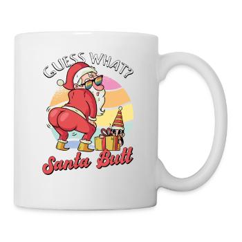 Drôle de Noël Devinez ce que le Père Noël Butt pour Gay et - Mug blanc - blanc - Droite