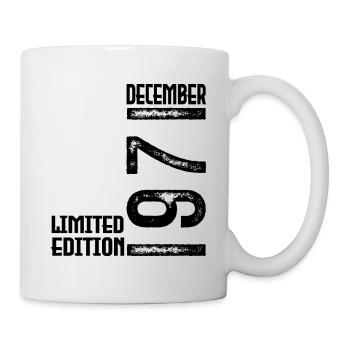 Geburtstagsgeschenk Dezember 1971. Dezember 1971. - Tasse - Weiß - Rechts