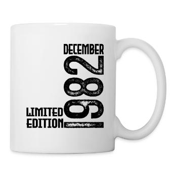 Geburtstagsgeschenk Dezember 1982. Dezember 1982. - Tasse - Weiß - Rechts