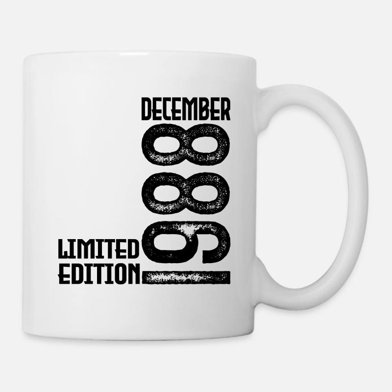 Dezember 1988 Geschenk zum Jahrestag. Dezember 1988. - Tasse - Weiß