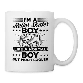 Je suis un garçon patineur à roulettes comme un garçon normal, mais beaucoup - Mug blanc - blanc - Droite