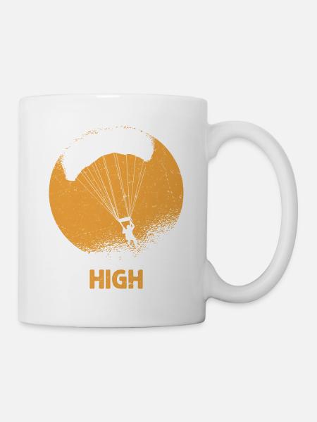 J’aime monter en parachute - Mug blanc - blanc