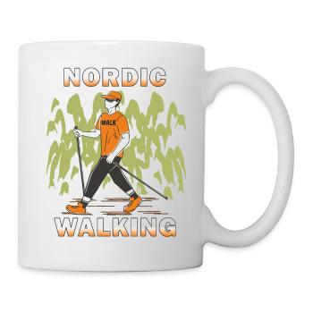 NORDIC WALKING - Tasse - Weiß - Rechts