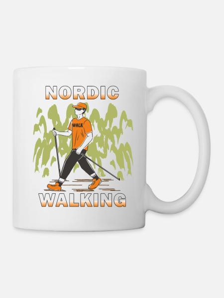 NORDIC WALKING - Tasse - Weiß