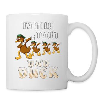 FAMILLE ÉQUIPE PAPA CANARD - Mug blanc - blanc - Droite