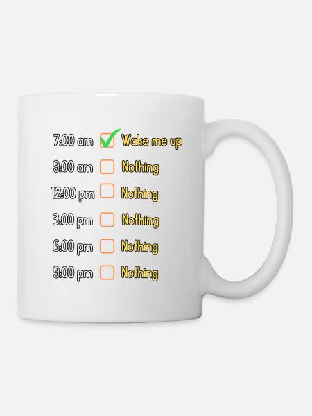 Things To Do During The Day | Funny Design - Mug - white