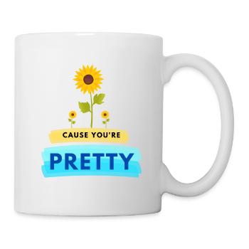 Parce que tu es jolie | Conception de l’amour de soi - Mug blanc - blanc - Droite