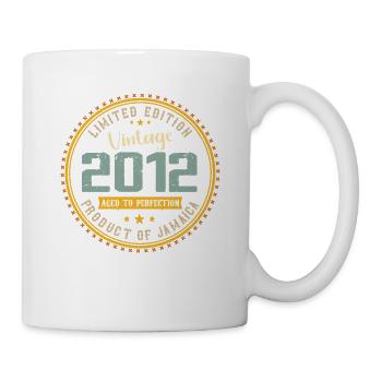 Jahrgang 2012 Geburtstagsgeschenk 2012 - Tasse - Weiß - Rechts
