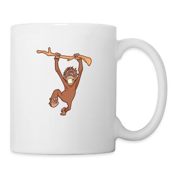 Kawaii Orang-Utan - Tasse - Weiß - Rechts