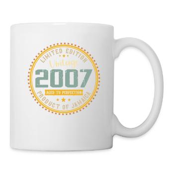 Jahrgang 2007 Geburtstagsgeschenk 2007 - Tasse - Weiß - Rechts