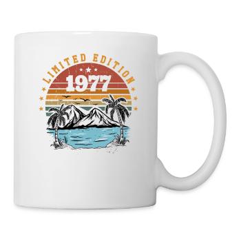 1977 Cadeau Anniversaire Vintage Rétro Né en 1977 - Mug blanc - blanc - Droite