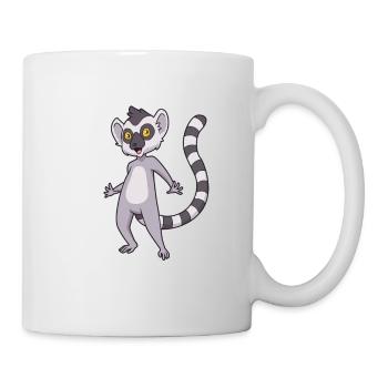 Kawaii Ring-tailed lemur - Mug - white - Right
