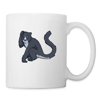 Kawaii Grand Singe au nez blanc - Mug blanc - blanc - Droite