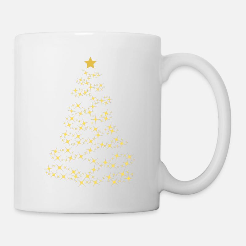 Weihnachtsbaum - Tasse - Weiß
