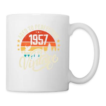 1957 Vintage - cadeau d’anniversaire 1957 rétro 1957 - Mug blanc - blanc - Droite