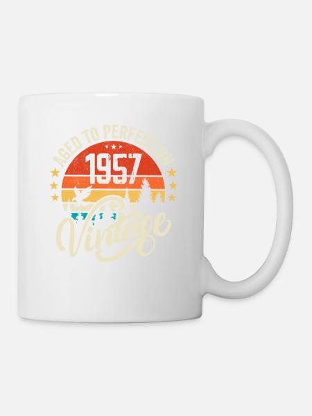 1957 Vintage - Geburtstagsgeschenk 1957 Retro 1957 - Tasse - Weiß