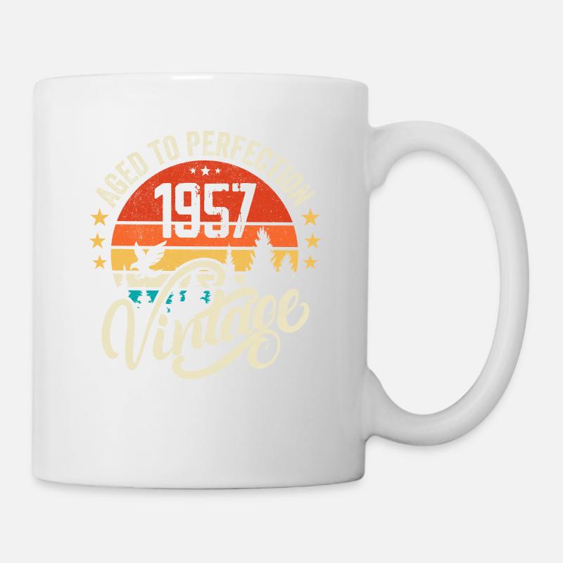 1957 Vintage - Geburtstagsgeschenk 1957 Retro 1957 - Tasse - Weiß