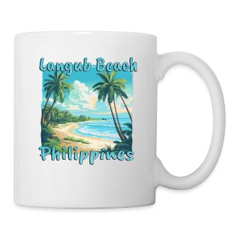 Langub Beach, Philippines - Grunge style for the - Mug - white - Right