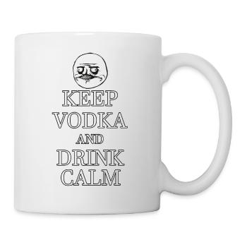 lustige Saufgelage Party-Gadgets Wodka - Tasse - Weiß - Rechts