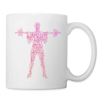 Haltérophilie Musculation Hommes Femmes Fitness - Mug blanc - blanc - Droite