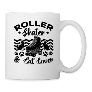 Roller Skater & Cat Lover - Roller Skating Cat Own - Mug - white - Right