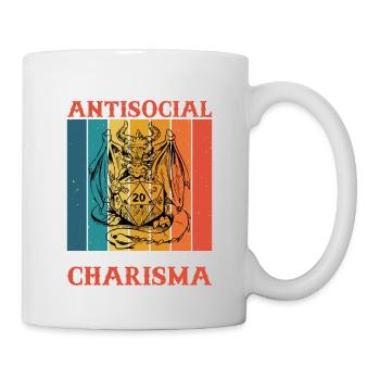 I'm Not Antisocial, I Rolled Low On Charisma 8 - Tasse - Weiß - Rechts