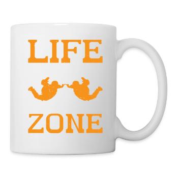 La vie commence à la fin de votre zone de confort 10 - Mug blanc - blanc - Droite