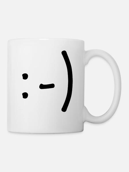 Einfach lächeln - Tasse - Weiß