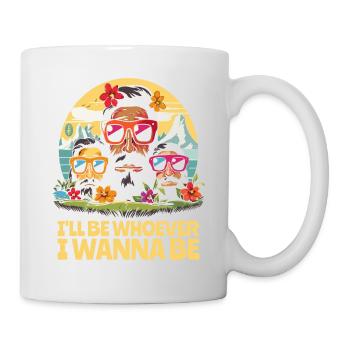 Wer auch immer ich im Urlaub sein will - Tasse - Weiß - Rechts