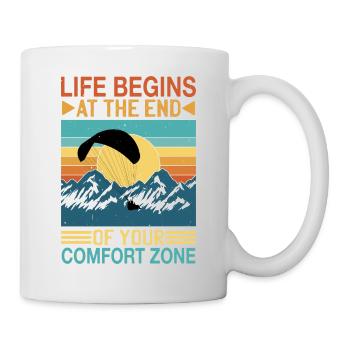 La vie commence à la fin de votre zone de confort 9 - Mug blanc - blanc - Droite