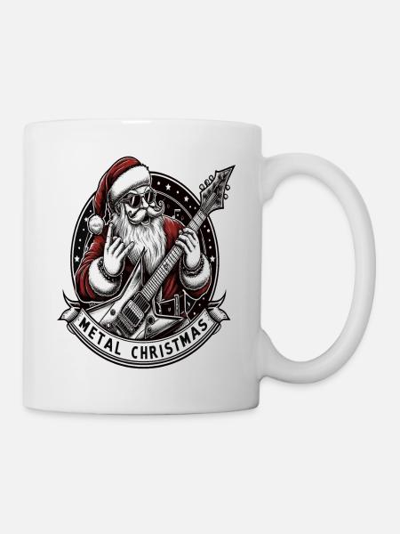Père Noël en métal - Mug blanc - blanc