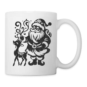Weihnachten Weihnachtsmann Weihnachtsmann ungezogene Feiertage Winter - Tasse - Weiß - Rechts