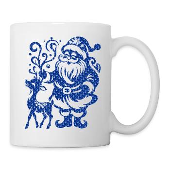 Weihnachten Weihnachtsmann Weihnachtsmann ungezogene Feiertage Winter - Tasse - Weiß - Rechts