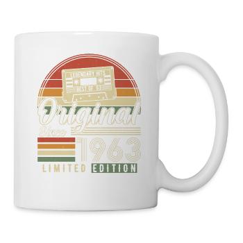 60e anniversaire 1963 - chemise d’anniversaire vintage - Mug blanc - blanc - Droite