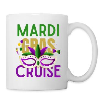 Mardi Gras Cruise 2026 Passende Familienfeier - Tasse - Weiß - Rechts