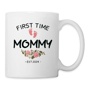First time Great Aunt 2024 New Baby For Auntie To - Mug - white - Right
