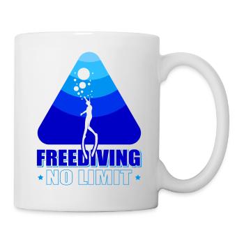 Diving, Apnea Diving, Apnea No Limit Freediving - Mug - white - Right