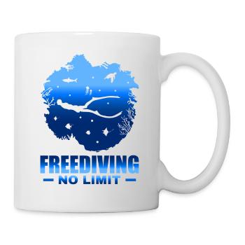 Diving, Apnea Diving, Apnea No Limit Freediving - Mug - white - Right