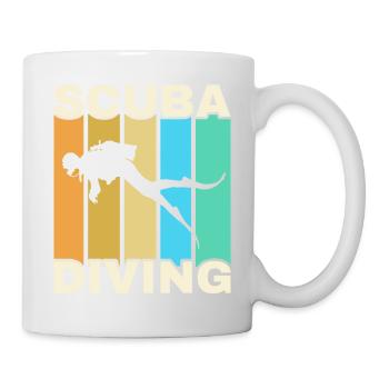 Scuba Diving, Scuba Diving, Holiday Sea Diver - Mug - white - Right