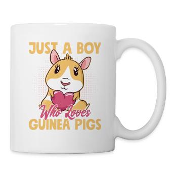 Just A Boy Who Loves Guinea Pigs Rodent Cavy Lover - Mug - white - Right