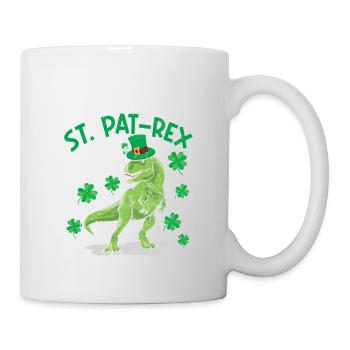 Joyeux jour St.Pat-Rex Saint Patrick dinosaure - Mug blanc - blanc - Droite