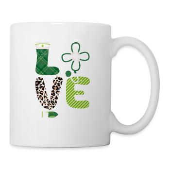 Love Stethoscope Nurse Life Happy - Mug - white - Right