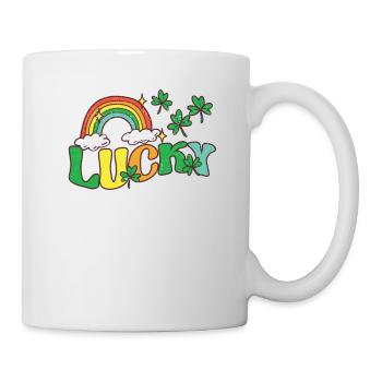 Joyeuse Saint-Patrick Shamrock Irlande Luxure - Mug blanc - blanc - Droite