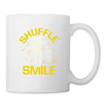 Shuffle And Smile Tap Dancer Tap Dance - Tasse - Weiß - Rechts