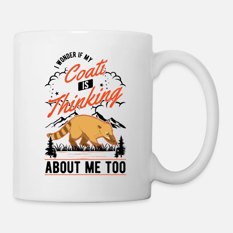 Nasenbär Geschenk Coati Rüsselbär - Tasse - Weiß