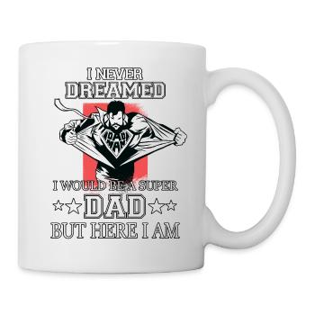 Funny father day outfit for dads and bonus dads - Mug - white - Right