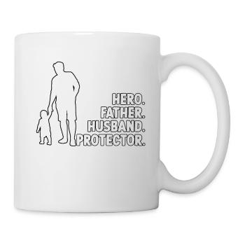 Cool father son motive father's day outfit for - Mug - white - Right