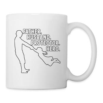 Vater Tochter Partnerlook lustig Tochter Papa - Tasse - Weiß - Rechts